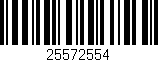 Código de barras (EAN, GTIN, SKU, ISBN): '25572554'