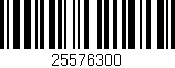 Código de barras (EAN, GTIN, SKU, ISBN): '25576300'