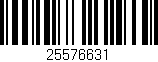 Código de barras (EAN, GTIN, SKU, ISBN): '25576631'