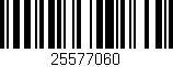 Código de barras (EAN, GTIN, SKU, ISBN): '25577060'