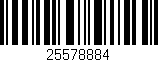 Código de barras (EAN, GTIN, SKU, ISBN): '25578884'