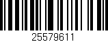 Código de barras (EAN, GTIN, SKU, ISBN): '25579611'