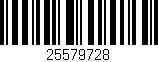 Código de barras (EAN, GTIN, SKU, ISBN): '25579728'