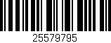 Código de barras (EAN, GTIN, SKU, ISBN): '25579795'