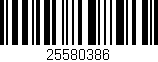 Código de barras (EAN, GTIN, SKU, ISBN): '25580386'