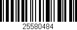 Código de barras (EAN, GTIN, SKU, ISBN): '25580484'