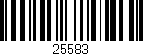 Código de barras (EAN, GTIN, SKU, ISBN): '25583'