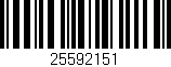 Código de barras (EAN, GTIN, SKU, ISBN): '25592151'