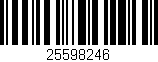 Código de barras (EAN, GTIN, SKU, ISBN): '25598246'