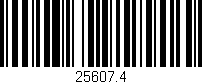 Código de barras (EAN, GTIN, SKU, ISBN): '25607.4'