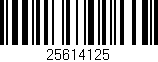 Código de barras (EAN, GTIN, SKU, ISBN): '25614125'