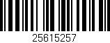 Código de barras (EAN, GTIN, SKU, ISBN): '25615257'