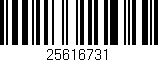 Código de barras (EAN, GTIN, SKU, ISBN): '25616731'