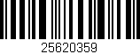 Código de barras (EAN, GTIN, SKU, ISBN): '25620359'