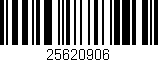 Código de barras (EAN, GTIN, SKU, ISBN): '25620906'