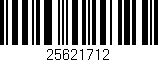 Código de barras (EAN, GTIN, SKU, ISBN): '25621712'