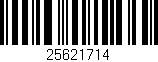 Código de barras (EAN, GTIN, SKU, ISBN): '25621714'