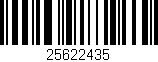 Código de barras (EAN, GTIN, SKU, ISBN): '25622435'