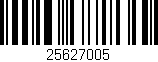 Código de barras (EAN, GTIN, SKU, ISBN): '25627005'