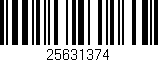 Código de barras (EAN, GTIN, SKU, ISBN): '25631374'