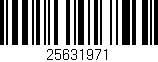 Código de barras (EAN, GTIN, SKU, ISBN): '25631971'