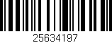 Código de barras (EAN, GTIN, SKU, ISBN): '25634197'