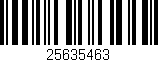 Código de barras (EAN, GTIN, SKU, ISBN): '25635463'
