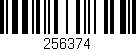 Código de barras (EAN, GTIN, SKU, ISBN): '256374'