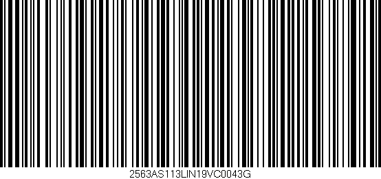 Código de barras (EAN, GTIN, SKU, ISBN): '2563AS113LIN19VC0043G'