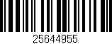 Código de barras (EAN, GTIN, SKU, ISBN): '25644955'