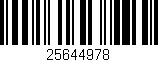 Código de barras (EAN, GTIN, SKU, ISBN): '25644978'