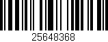 Código de barras (EAN, GTIN, SKU, ISBN): '25648368'