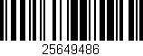 Código de barras (EAN, GTIN, SKU, ISBN): '25649486'
