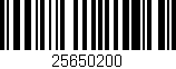 Código de barras (EAN, GTIN, SKU, ISBN): '25650200'