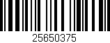 Código de barras (EAN, GTIN, SKU, ISBN): '25650375'