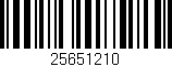 Código de barras (EAN, GTIN, SKU, ISBN): '25651210'