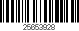 Código de barras (EAN, GTIN, SKU, ISBN): '25653928'