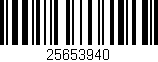 Código de barras (EAN, GTIN, SKU, ISBN): '25653940'