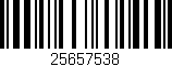 Código de barras (EAN, GTIN, SKU, ISBN): '25657538'