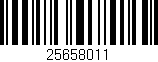 Código de barras (EAN, GTIN, SKU, ISBN): '25658011'