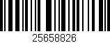 Código de barras (EAN, GTIN, SKU, ISBN): '25658826'