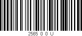 Código de barras (EAN, GTIN, SKU, ISBN): '2565_0_0_U'