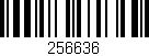 Código de barras (EAN, GTIN, SKU, ISBN): '256636'