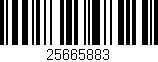 Código de barras (EAN, GTIN, SKU, ISBN): '25665883'