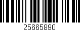 Código de barras (EAN, GTIN, SKU, ISBN): '25665890'