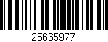 Código de barras (EAN, GTIN, SKU, ISBN): '25665977'