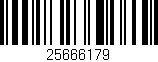 Código de barras (EAN, GTIN, SKU, ISBN): '25666179'