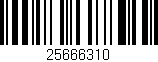 Código de barras (EAN, GTIN, SKU, ISBN): '25666310'