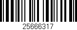 Código de barras (EAN, GTIN, SKU, ISBN): '25666317'