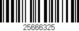 Código de barras (EAN, GTIN, SKU, ISBN): '25666325'